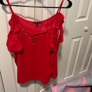 Off shoulder tank top blouse